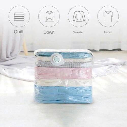 1PC No Pump Needed Vacuum Sealer Packing Bag Clothes