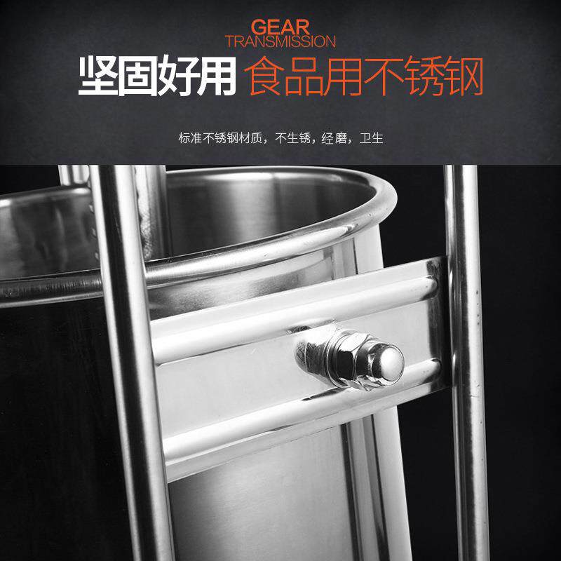 不锈钢商用灌肠机家用立式手摇灌肠机电动全自动立式香肠机腊肠机