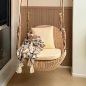 吊篮椅子室内秋千家用懒人吊床摇椅阳台摇篮椅藤椅网红荡秋千吊椅