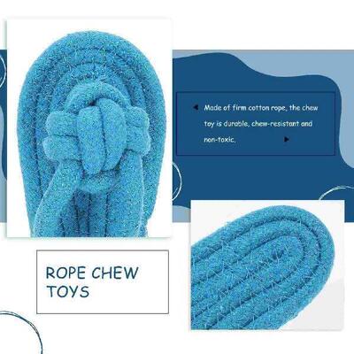 Durable Rope Slippers Cotton Chew Toys Teething Playing