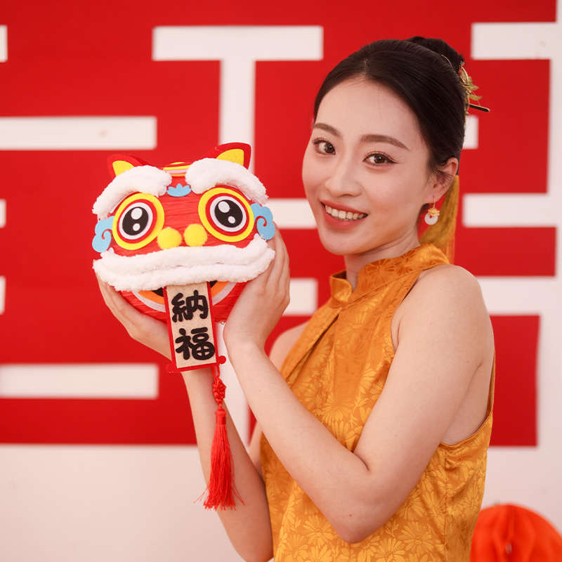 醒狮结婚婚礼团灯笼房布置拍照装饰接亲领证道具堵门伴娘姐妹婚