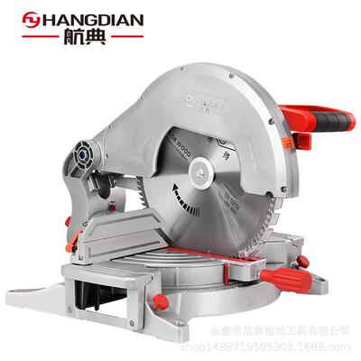 14寸355mm锯铝机高精度齿轮摇头式重型斜切断割铝合金介铝机