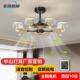 客厅风扇灯现代简约2026大厅吸顶灯裂纹卧室餐厅灯智能风扇灯