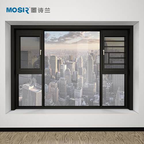 自建房铝合金门窗商品房卧室卫生间封阳台双层隔音断桥铝系统窗户