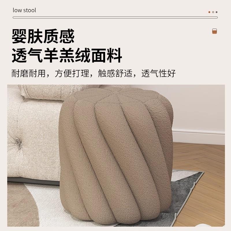 化妆凳家用梳妆台椅子卧室可收纳储物凳子客厅轻奢椅美甲圆凳矮凳
