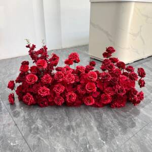 帕提婚礼布置心型花艺2米仿红爱心色心花束真花婚布庆置装饰型道