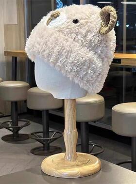 儿童头模模特头儿童头模展示架饰品假人头立裁帽子橱窗展示架