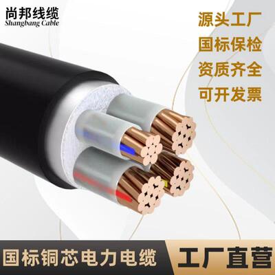 铜芯电缆3x16+1x10l国标电线102535平方充电桩电力电缆