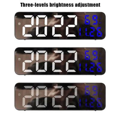 Led Digital Wall Clock Large Screen Wall-Mounted Time