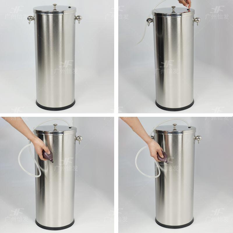 不锈钢茶水桶家用茶渣排水桶圆桶茶叶垃圾桶功夫茶配件接水废水桶