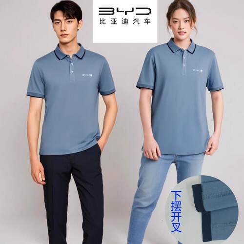 2024新款比亚迪王朝网POLO衫夏季短袖4S店门店销售工作服上班T恤