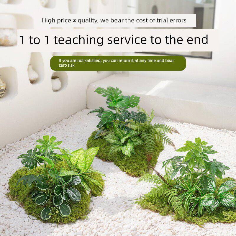 模拟绿色植物,客厅阳台窗户,模拟插花,植物绿色植物摆件,园林