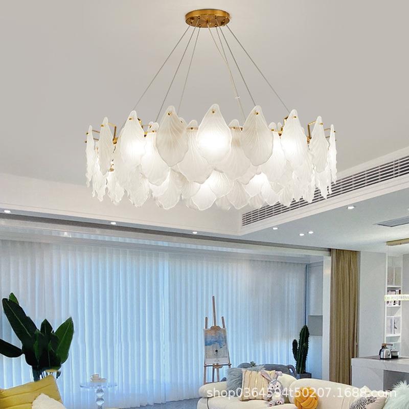 法式奶油风吊灯轻奢浪漫网红设计师款创意大气现代客厅卧室吸顶灯