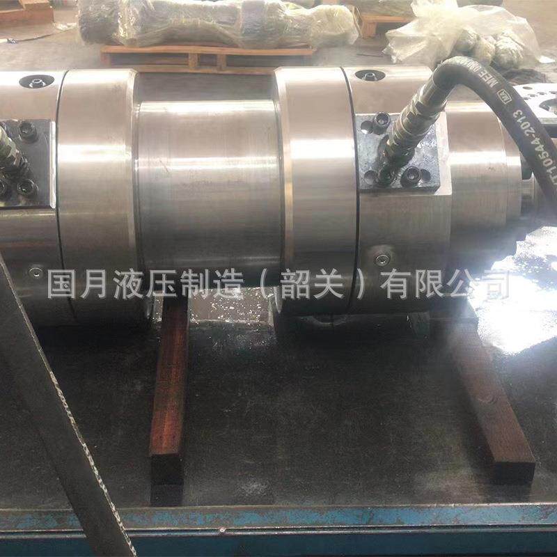 冶金轧钢缸底耳环V形组合铜套导向缓冲活塞杆高压缓冲液压油缸