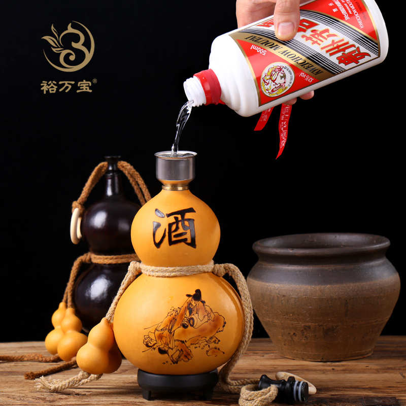 酒葫芦装酒天然随身仿古装水壶挂件大号酒瓶水杯道具济公酒壶摆件