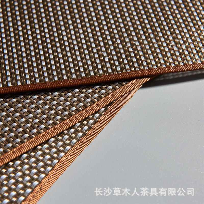 纤维防水茶席茶盘垫茶垫过滤茶渣茶席茶帘花边隔热垫茶具配件