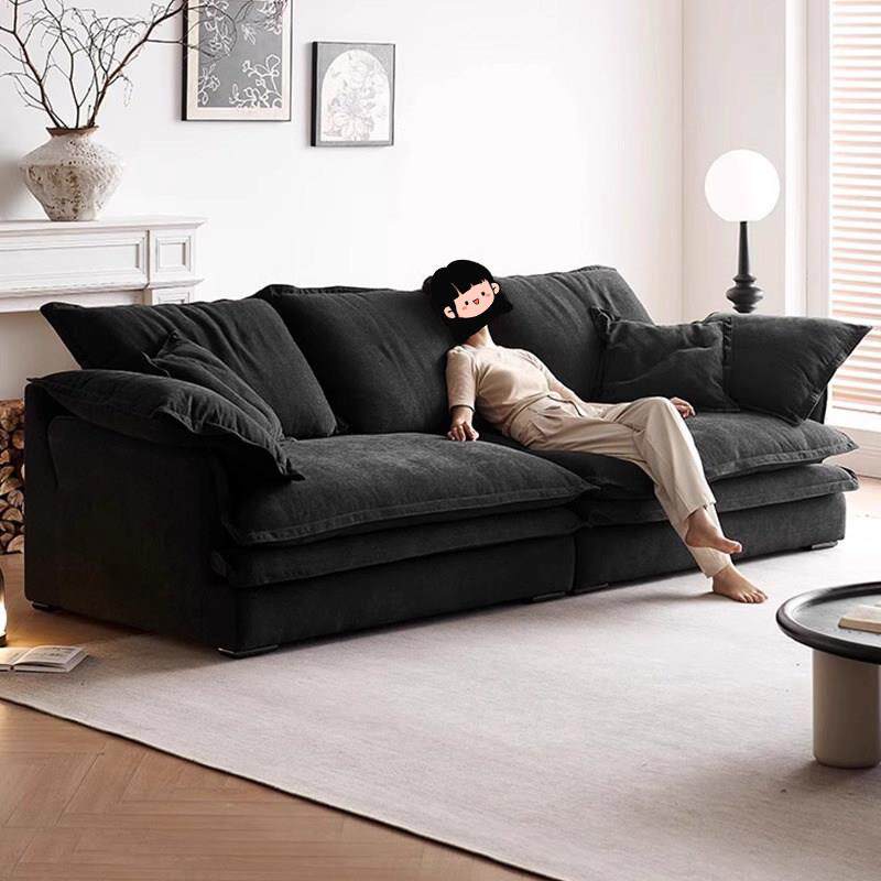 新款慵懒风信子可全拆洗亚麻秋池布艺沙发棉麻直排客厅小户型