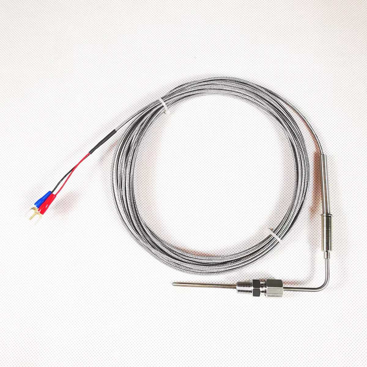 厂家供应K型铠装卡套探温针热电偶 1/8NPT螺纹热电偶