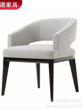 高档餐厅JXN-FSY0专用谈餐木椅出口商务洽椅实靠背椅酒店工程配套