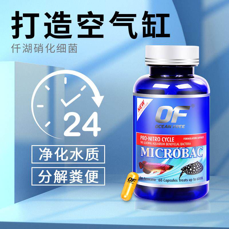 仟湖鱼缸硝化细菌水族用胶囊水质观赏鱼红龙净水养鱼消化活菌鱼用
