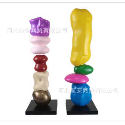 现代简约创意树脂童趣摆件样板房儿童房桌面电视柜茶几软装摆设