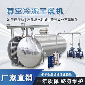 宁兴全自动真空冷冻干燥机速溶紫菜蛋花汤冻干设备海参冻干机