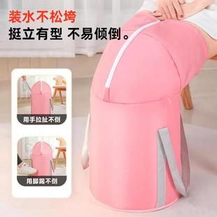 折叠泡脚桶旅行便携式 保温足浴盆加高过小腿深桶家用多功能泡脚袋