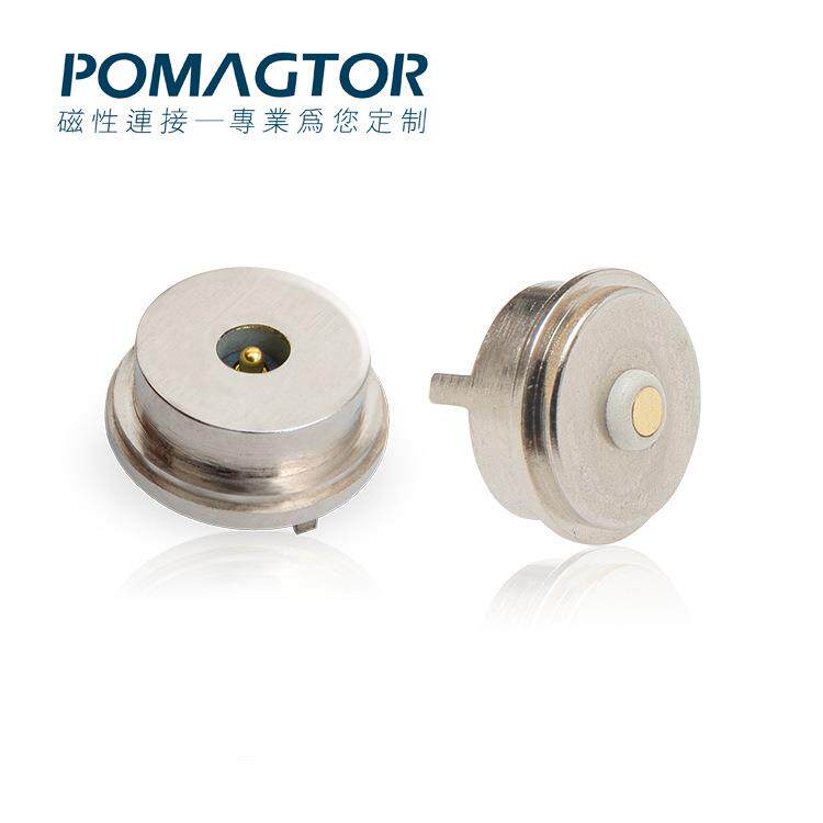 圆形2pin7.4mm磁吸充电头 吸附式 磁铁连接器