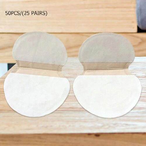 50pcs Clothing Deodorant Pads Non-woven Disposable Underarm