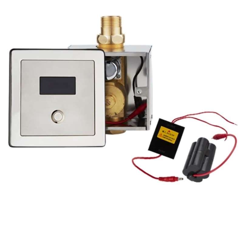 GLBO厕所红外线大便感应器蹲便器厕所蹲坑全自动冲水器暗装款交