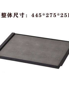 禅意新青绿皮革摆件茶室中式假山样板房饰品陶瓷托盘组合金属创意