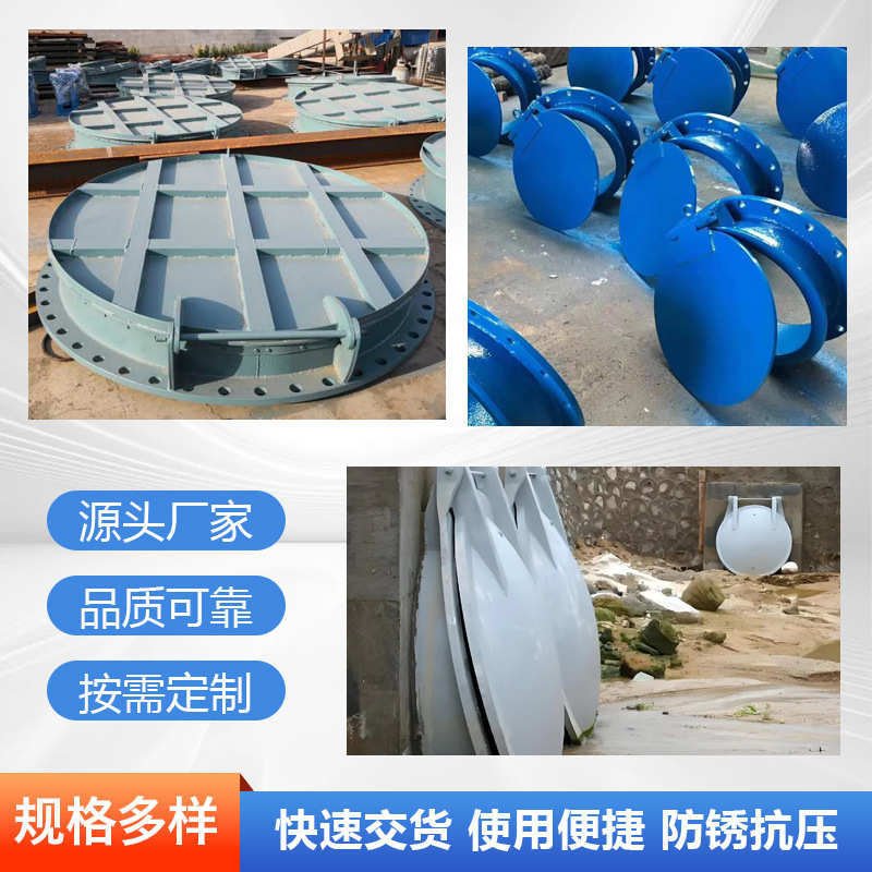 拍门铸铁拍门不锈钢拍门防倒灌方形圆形拍门定制多种规格源头厂家