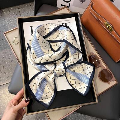 Long silk scarves women fashionable neckscarves and scarves