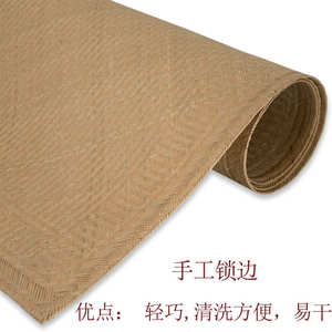 凉席1 工头x1aw篾席定米子老8/做细手1夏季益阳..双人床青 水竹5m