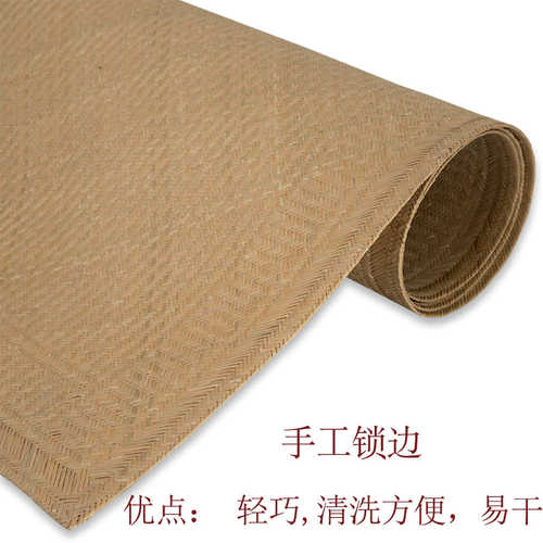 凉席1 工头x1aw篾席定米子老8/做细手1夏季益阳..双人床青 水竹5m