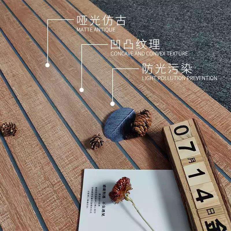 新款直销户外木纹地砖600x1200阳台露台防冻瓷砖室外庭院防滑仿实