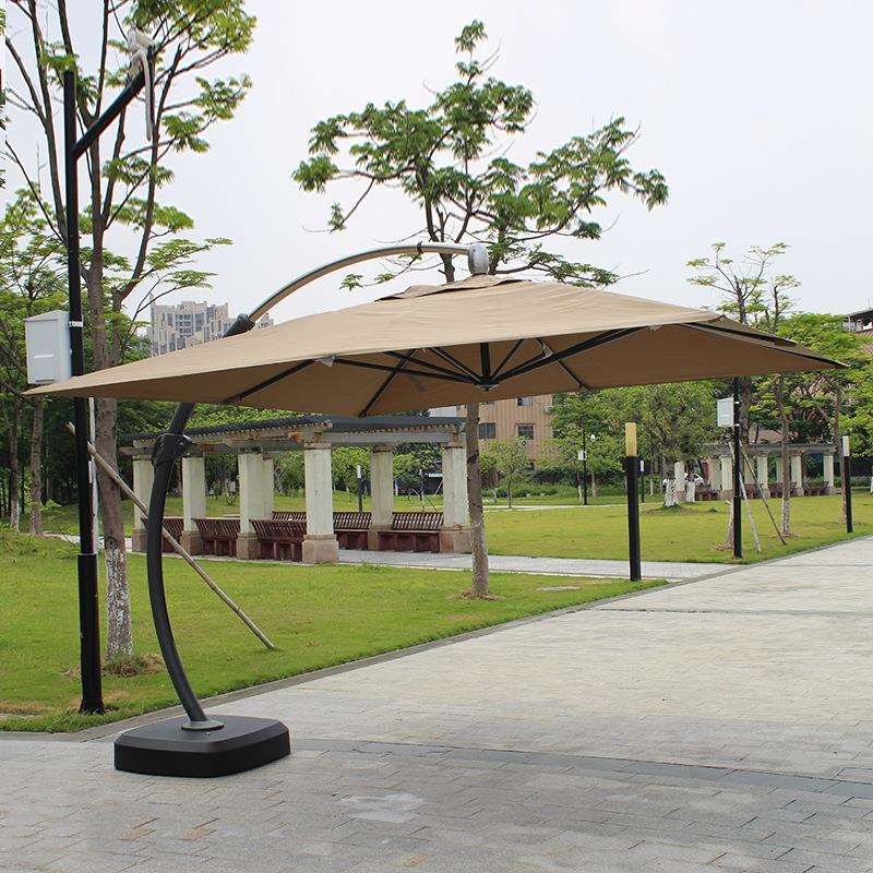 户外遮阳伞侧立室外大型别墅花园庭院伞阳台伞摆摊大太阳伞罗马伞