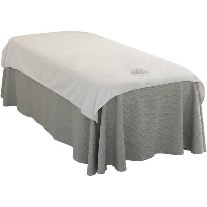 防水防油美容院专用床单非一次性按摩理疗隔脏纯色带洞可水洗