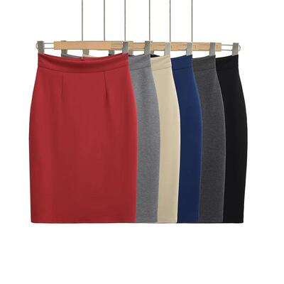 Light mature style half skirt, mid length, beautiful