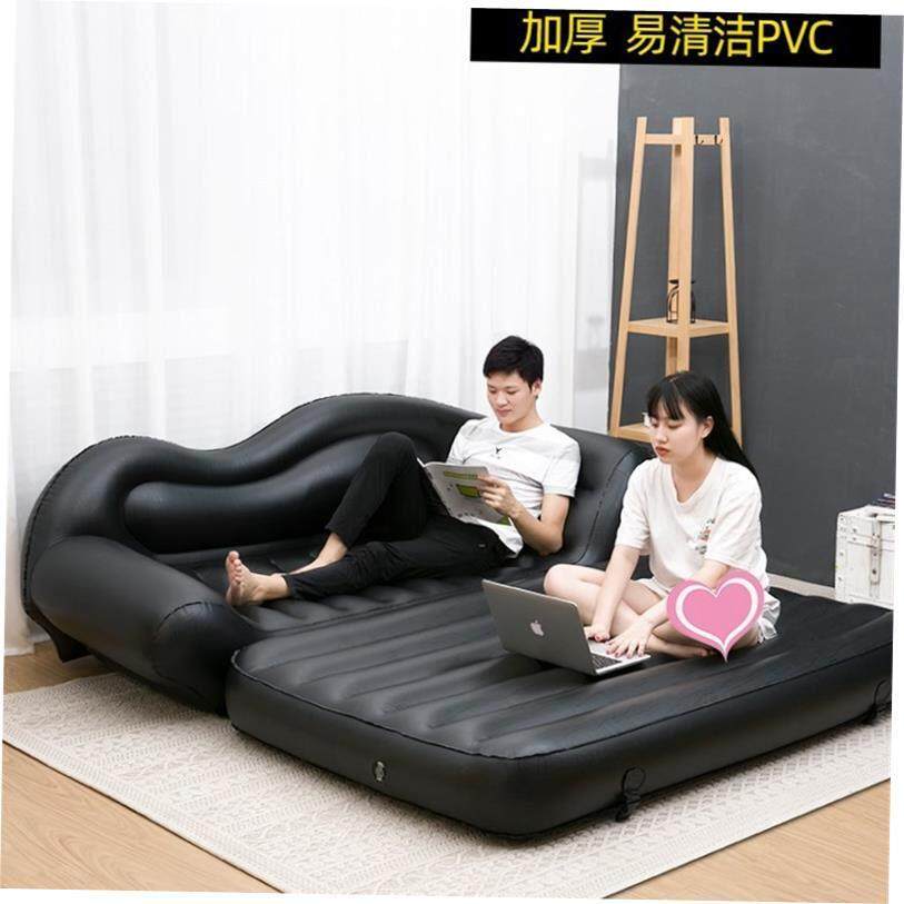 Inflatable sofa bed outdoor folding air cushion bed sofa图片