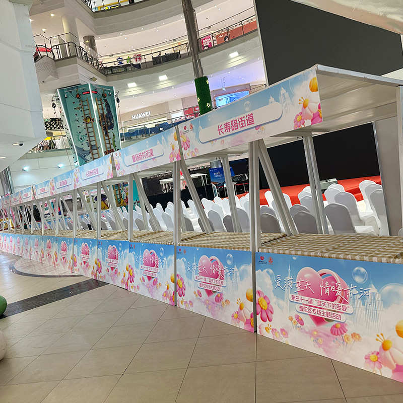 商场连锁广告美陈搭建户外美陈安装制作物料美陈厂家广告道具加工