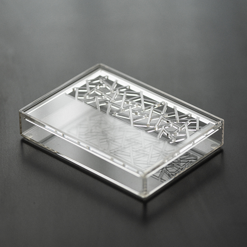 批发亚克力双层储水小茶盘壶承长方形蓄水茶台干泡台家用茶具零配