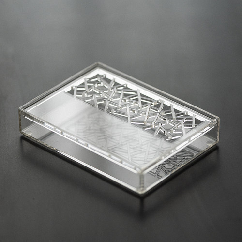 批发亚克力双层储水小茶盘壶承长方形蓄水茶台干泡台家用茶具零配