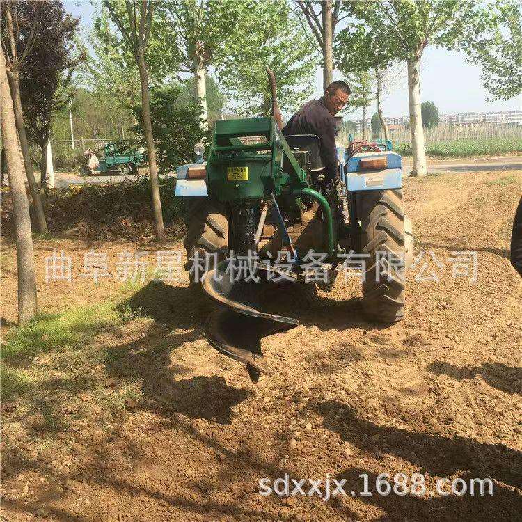 大直径悬挂式钻洞栽树机加厚材质挖坑机园林苗木种植打洞机