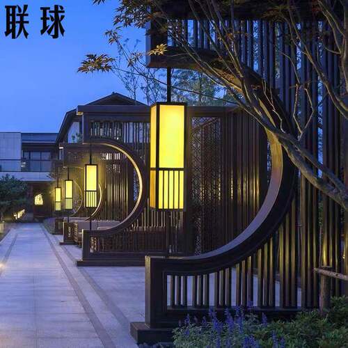玄关灯庭院灯户外防水酒店别墅宫廷灯中式工程柱子灯