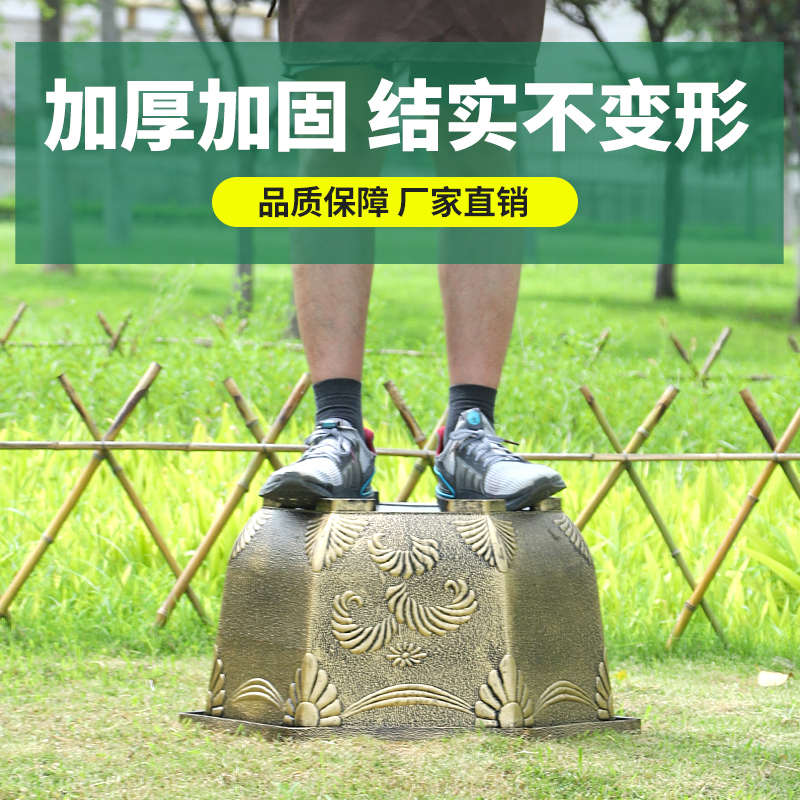 大口径仿铜六角种树盆栽盆景花盆厂家直销三角梅户外庭院花盆批发