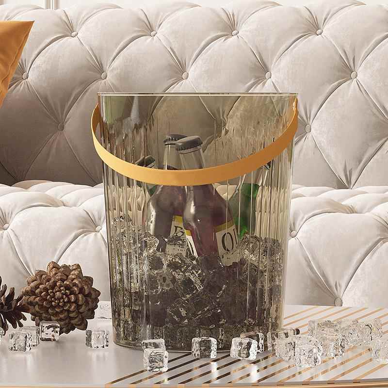 家用冰桶酒吧冰粒存放桶冻啤酒水果桶网红户外野营小提桶装冰块桶