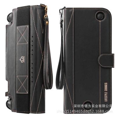 任天堂插卡壳收纳壳包多功能配件套真皮oled皮套翻盖switchns保护