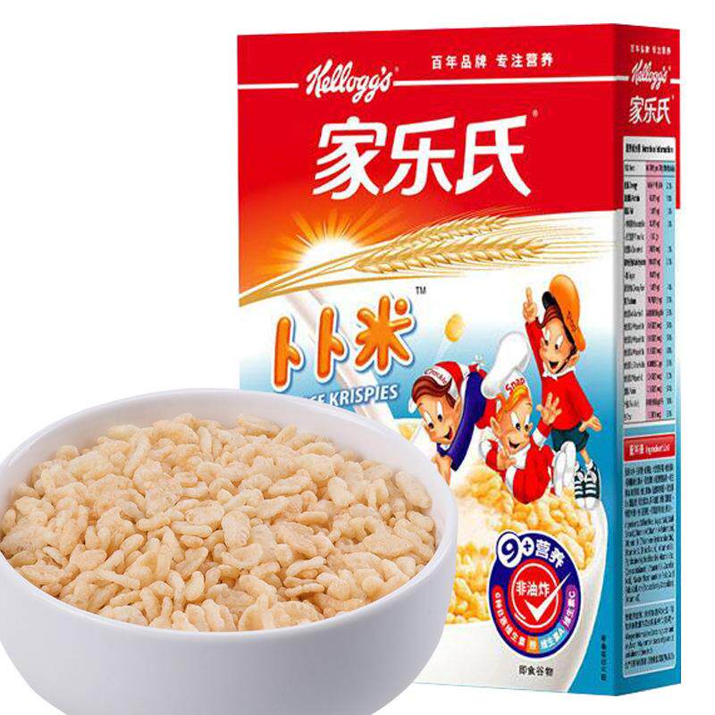 家乐氏卜卜米200g即食谷物营养早餐冲饮麦片泰国进口贡茶香米脆片
