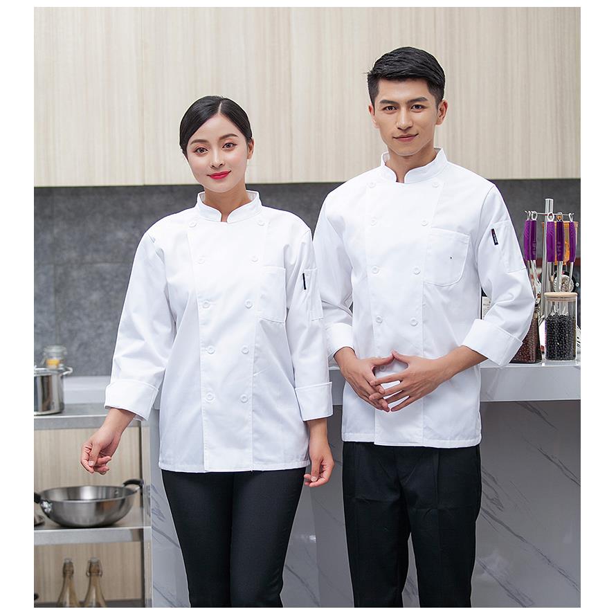 正品厨师服长袖酒厨棉房工服店定制厨师工作短服袖质餐厅蛋糕烘焙